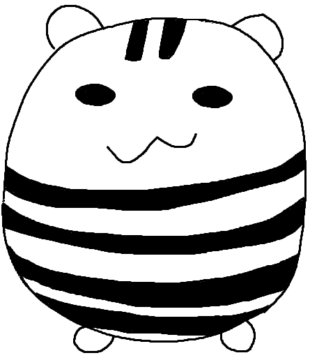 Shimashimatchi drawn in MS Paint