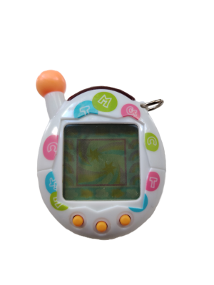Japanese Tamagotchi Version 4, multicoloured dots