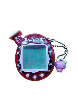 Tamagotchi Version 5, pink Argos exclusive with Violetchi charm