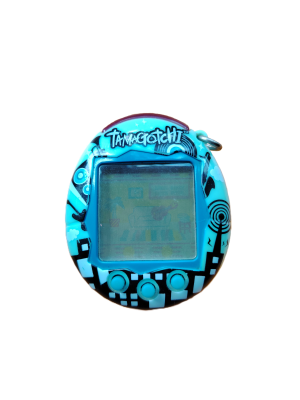 Tamagotchi Version 6, blue with city design
